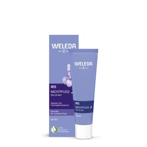 Weleda Iris Balancing Night Cream Naktinis drėkinamasis kremas su vilkdalgiais 30ml
