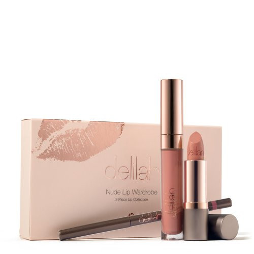 Delilah Nude Lip Wardrobe Dekoratyvinės kosmetikos priemonės lūpoms Rinkinys