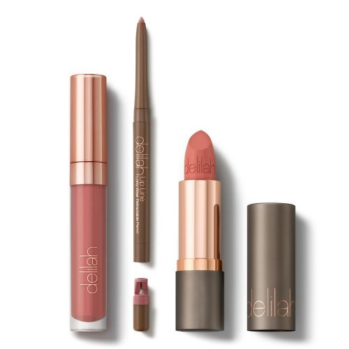 Delilah Nude Lip Wardrobe Dekoratyvinės kosmetikos priemonės lūpoms Rinkinys
