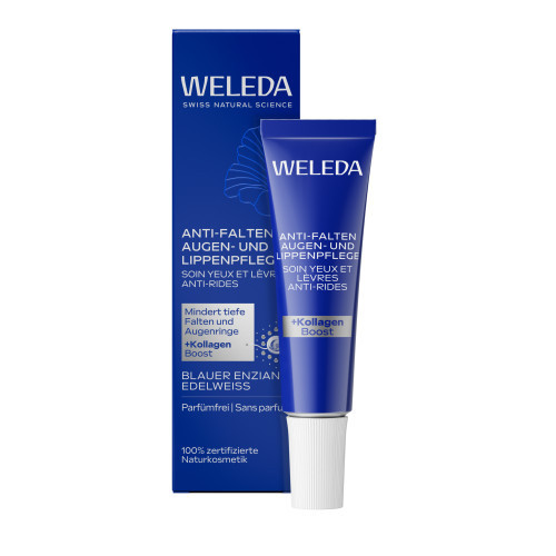 Weleda Blue Gentian & Edelweiss Contouring Eye & Lip Cream Stangrinamasis paakių ir lūpų kremas 10ml
