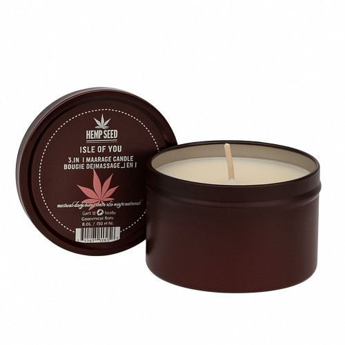 Hemp Seed 3-in-1 Isle of You Scent Massage Candle Masažui skirta žvakė 170g