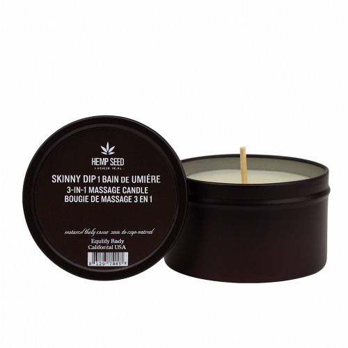 Hemp Seed 3-in-1 Skinny Dip Massage Candle Masažui skirta žvakė 170g