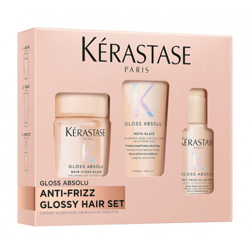 Kérastase Gloss Absolu Anti - Frizz Glossy Hair Set Plaukų priežiūros rinkinys Rinkinys