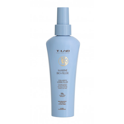 T-LAB Professional Marine Bio-filler Collagen Hydra Filler Priemonė plaukams su hidrolizuotu kolagenu 150ml