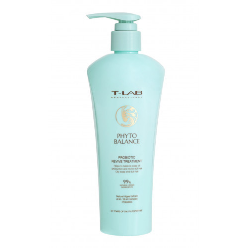 T-LAB Professional Phyto Balance Probiotic Revive Treatment Kondicionierius - kaukė su probiotikais 300ml