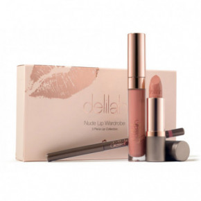 Delilah War Nude Lip Wardrobe Lūpu kopšanas līdzekļi Komplekts