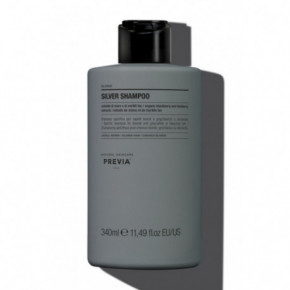 PREVIA Blonde Silver Shampoo Hõbedane šampoon blondidele juustele 340g