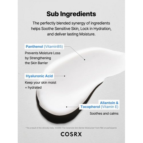 COSRX The Ceramide Skin Barrier Moisturizer Drėkinamasis kremas su keramidais 80ml