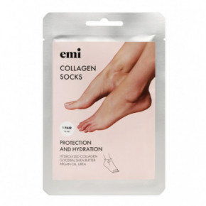 E.Mi Collagen Socks Kolageno kojinės pėdų priežiūrai 1 pora