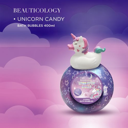 Baylis & Harding Beauticology Cosmic Unicorn Globe Bath Bubbles Gift Vonios burbulai 400ml