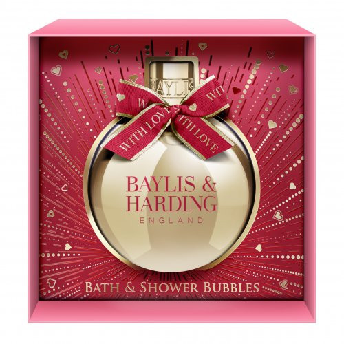 Baylis & Harding Midnight Cherry Festive Bauble Gift Vonios ir dušo putos 250ml