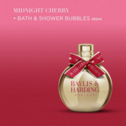 Baylis & Harding Midnight Cherry Festive Bauble Gift Vonios ir dušo putos 250ml