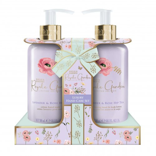 Baylis & Harding Royale Garden Rose, Poppy & Vanilla Luxury Hand Care Gift Set Rankų priežiūros rinkinys 2x300ml