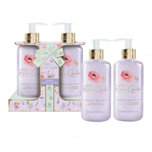 Baylis & Harding Royale Garden Rose, Poppy & Vanilla Luxury Hand Care Gift Set Rankų priežiūros rinkinys 2x300ml
