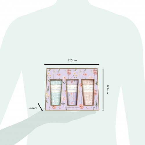 Baylis & Harding Royale Garden Rose, Poppy & Vanilla Luxury Hand Treats Gift Set Rankų kremų rinkinys 3x50ml