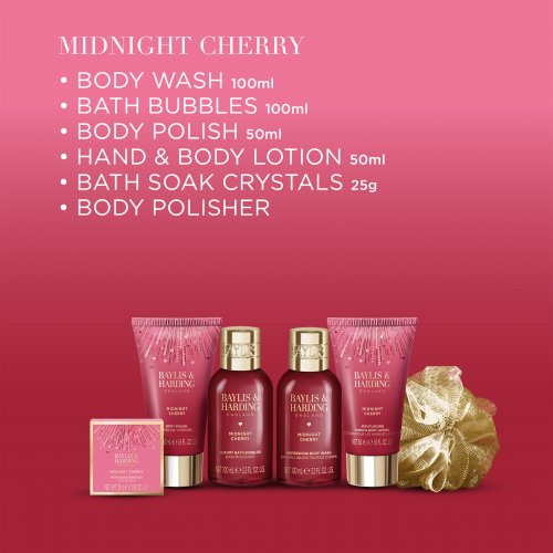 Baylis & Harding Cherry Blossom Luxury Body Care Gift Set Kūno priežiūros rinkinys Rinkinys
