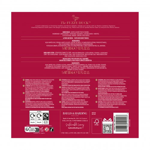 Baylis & Harding The Fuzzy Duck Winter Wonderland Luxury Hand Care Gift Set Prabangus, šventinis rinkinys rankų priežiūrai