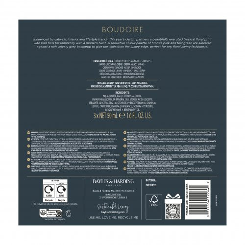 Baylis & Harding Boudoire Luxury Tropical Paradise Hand Cream Set Rankų kremų rinkinys 3x50ml