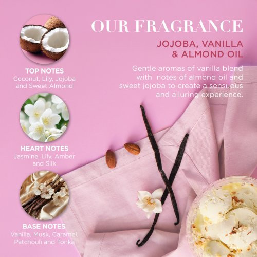Baylis & Harding Jojoba, Vanilla & Almond Oil Luxury Pamper Tin Gift Set Dovanų komplektas