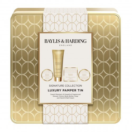 Baylis & Harding Sweet Mandarin & Grapefruit Luxury Bathing Tin Gift Set Kūno priežiūros prieonės
