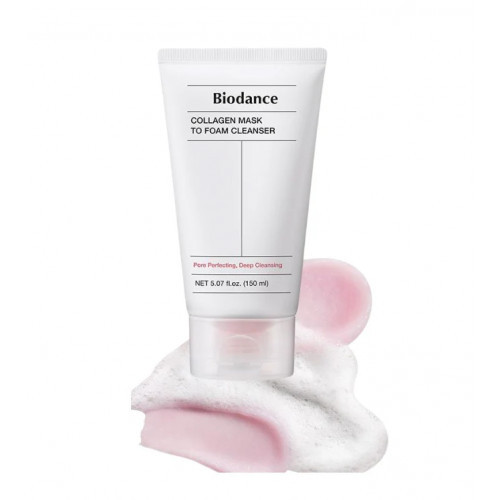 Biodance Collagen Mask To Foam Cleanser Kaukė ir valomosiomis putos 2-1 150ml