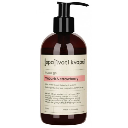 Spalvoti Kvapai Shower Gel Rhubarb & Strawberry Dušo gelis 250ml