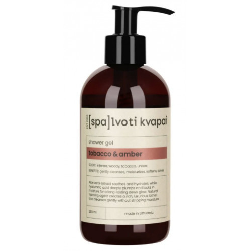 Spalvoti Kvapai Shower Gel Tobacco & Amber Dušo gelis 250ml