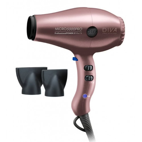 Diva Pro Styling Micro 5000 Pro Dryer Plaukų džiovintuvas Black