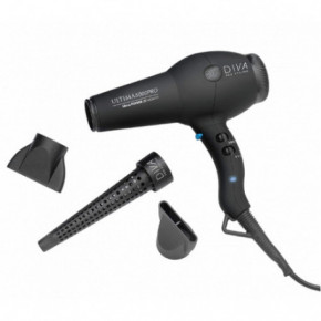 Diva Pro Styling Ultima 5000 Pro Hair Dryer Matu fēns Black