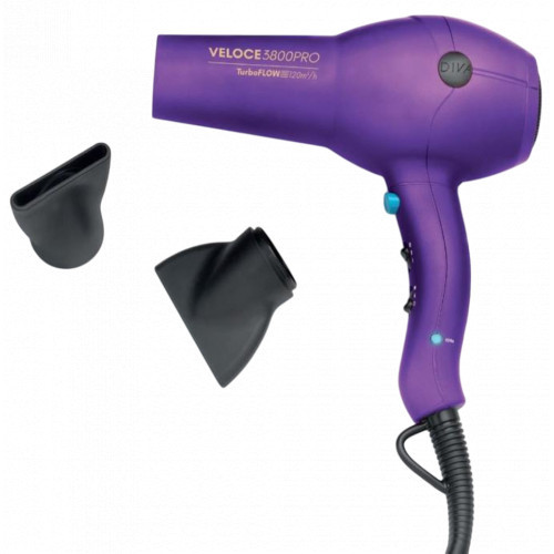 Diva Pro Styling Veloce 3800 Pro Hair Dryer Plaukų džiovintuvas Black
