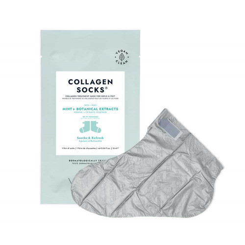 VOESH Collagen Socks Peppermint Kaukė pėdoms su pipirmėte 1 pora