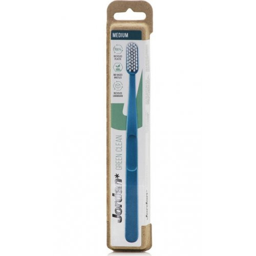 Jordan Green Clean Medium Toothbrush Vidutinio kietumo dantų šepetėlis Pink