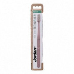 Jordan Green Clean Medium Toothbrush Vidutinio kietumo dantų šepetėlis Pink