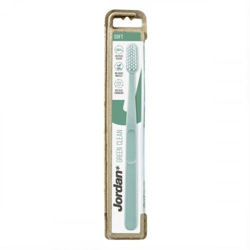 Jordan Green Clean Soft Toothbrush Minkštas dantų šepetėlis Pink