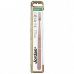 Jordan Green Clean Ultrasoft Toothbrush Ypač minkštas dantų šepetėlis Pink
