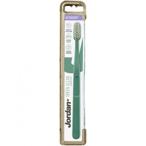 Jordan Green Clean Ultrasoft Toothbrush Ypač minkštas dantų šepetėlis Pink