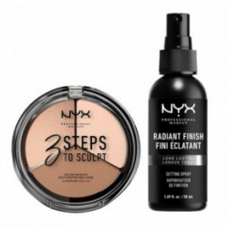 NYX Professional Makeup Face Sculpting & Setting Set Veido kontūravimo ir fiksatoriaus rinkinys