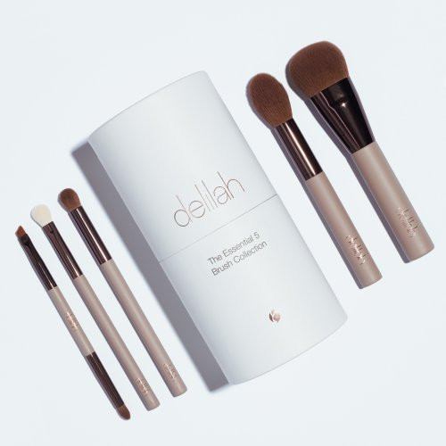 Delilah The Essential 5 Brush Collection Makiažo šepetėliai Rinkinys