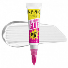 NYX Professional Makeup The Brow Glue Crazy Lift Brow Lamination Gel Antakių klijai Clear