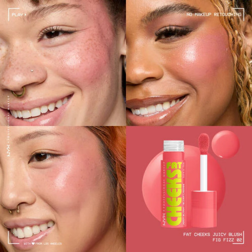 NYX Professional Makeup Fat Cheeks Juicy Liquid Blush Skysti skaistalai 8ml