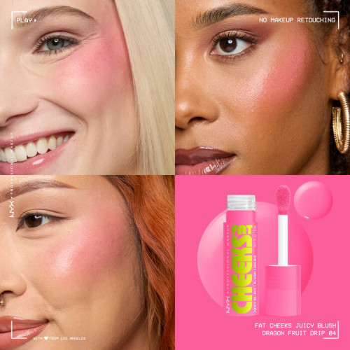 NYX Professional Makeup Fat Cheeks Juicy Liquid Blush Skysti skaistalai 8ml