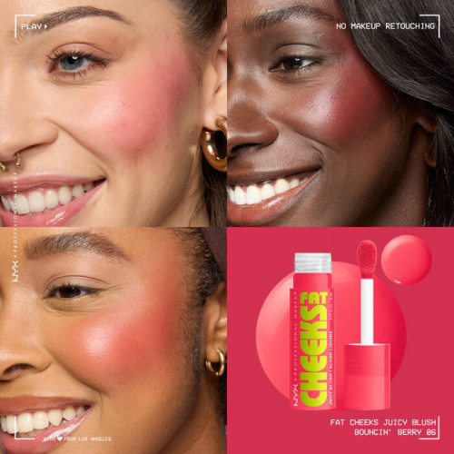 NYX Professional Makeup Fat Cheeks Juicy Liquid Blush Skysti skaistalai 8ml