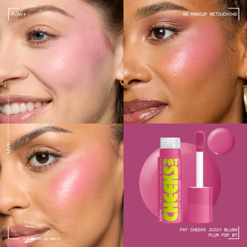NYX Professional Makeup Fat Cheeks Juicy Liquid Blush Skysti skaistalai 8ml