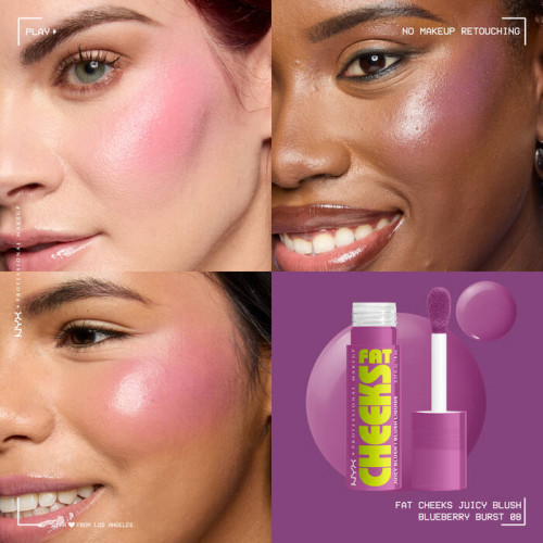 NYX Professional Makeup Fat Cheeks Juicy Liquid Blush Skysti skaistalai 8ml