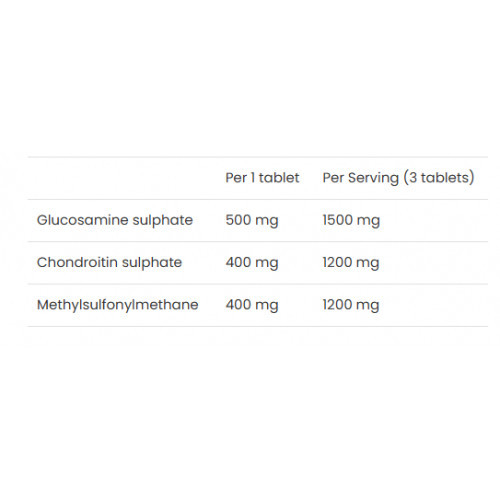 VPLab Nutrition UltraVit Glucosamine Chondroitin MSM Maisto papildas 90 kapsulių