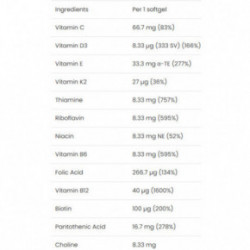 VPLab Nutrition Ultra Women's Multivitamin Formula Multivitaminai moterims minštose kapsulėse 90 kapsulių