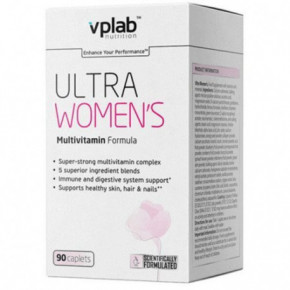 VPLab Nutrition Ultra Women`s Multivitamin Formula Multivitamīnu komplekss sievietēm 90 kapsulas