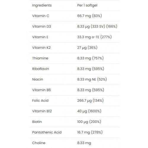 VPLab Nutrition Ultra Women`s Multivitamin Formula Multivitaminų kompleksas moterims 90 kapsulių