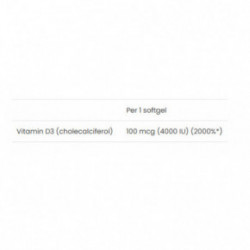 VPLab Nutrition UltraVit Vitamin D3 4000 IU Maisto papildas 120 kapsulių