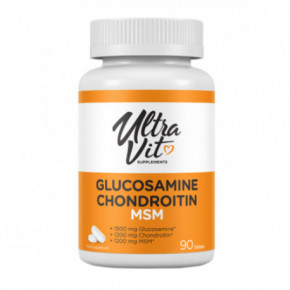 VPLab Nutrition UltraVit Glucosamine Chondroitin MSM Uztura bagātinātājs 90 kapsulas
